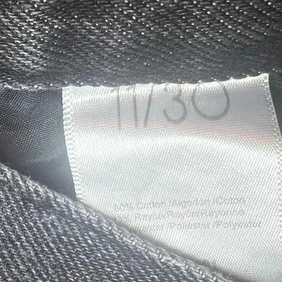 ✨Simple Society size 11 cut hem Black and grey high-waisted straight-leg jeans - Picture 10 of 11